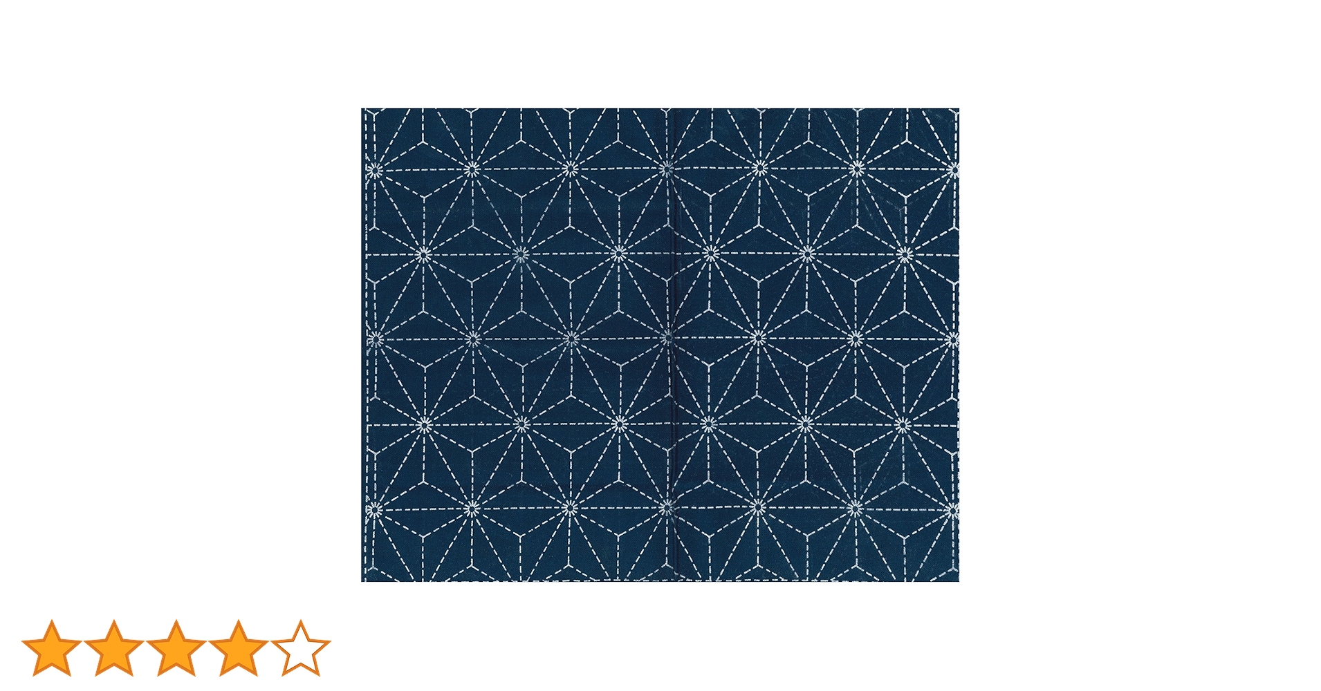 Amazon | ナスカ(NASKA) 刺し子布 藍染め 1麻の葉 35×38cm